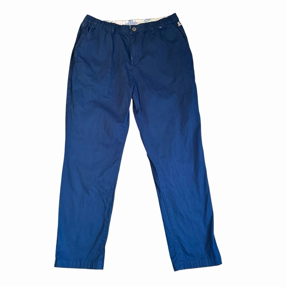 Chubbies Blue Elastic Waist Casual Pants XXL Men's Stretch Chinos Preppy Coastal - Picture 2 of 6
